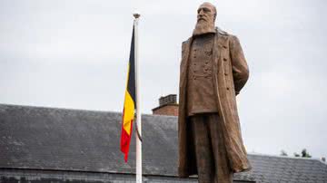 Estátua do rei Leopoldo, figura símbolo do colonialismo belga - Getty Images