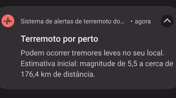 O alerta que preocupou brasileiros - Reprodução