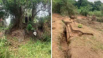 Terremoto revela antiga estrutura real em Mianmar - Reprodução/Facebook (Departamento de Arqueologia e Museu Nacional)