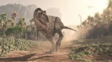 Imagem ilustrativa de um T. Rex - Getty Images