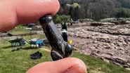 Pingente de pênis descoberto em antigo forte romano na Inglaterra - Reprodução/Facebook/The Vindolanda Trust