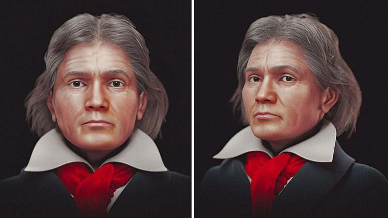 Aproximação facial de Ludwig van Beethoven - Divulgação/Cicero Moraes