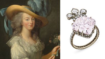 Maria Antonieta e diamante que será leiloado - Getty Images; Divulgação/Sotheby's