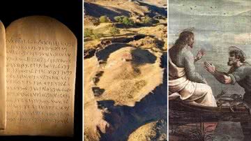Os Dez Mandamentos, a Arca de Noé e a Multiplicação dos Peixes - Getty Images, Noah's Ark Scans e Domínio Público
