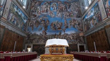 Capela Sistina, palco do conclave - Divulgação/Vatican News/Vatican Media
