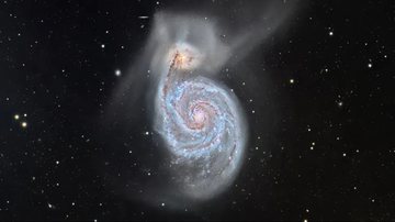 Imagem da galáxia Whirlpool Messier 51 - Divulgação/Michele Hernandez Bayliss