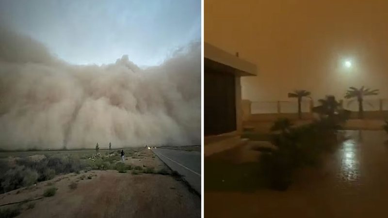 Tempestade de poeira atingiu o Oriente Médio - Divulgação/X