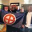 Imagens mostraram o grupo com bandeiras nazistas