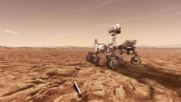 Ilustração de sonda na superfície de marte - NASA via Getty Images