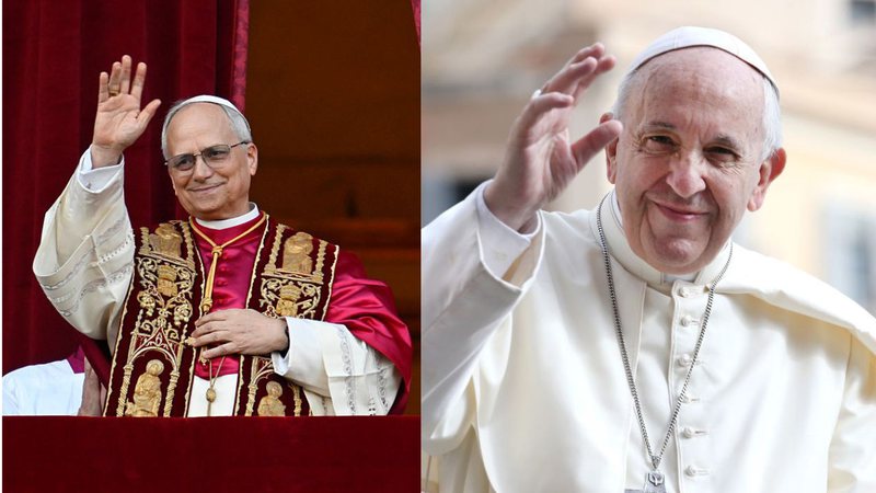 Roupa papal de Leão XIV é diferente da de Francisco - Getty Images