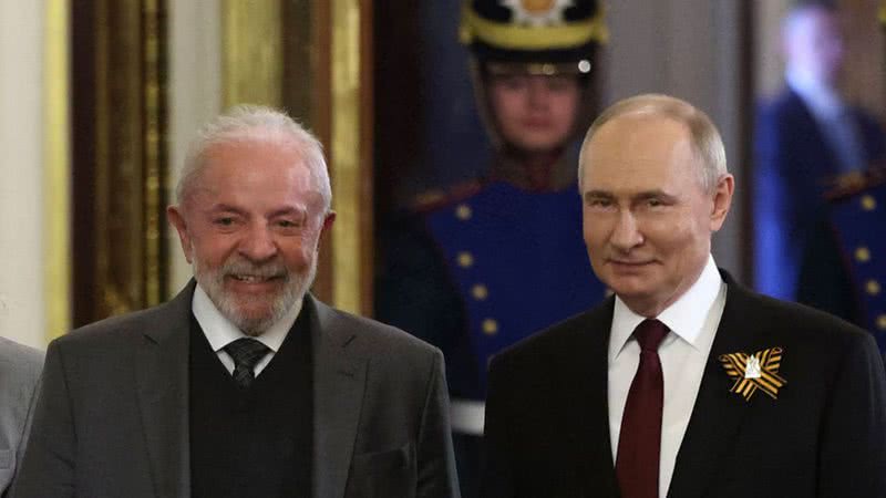 Lula e Putin, presidentes do Brasil e da Rússia - Getty Images