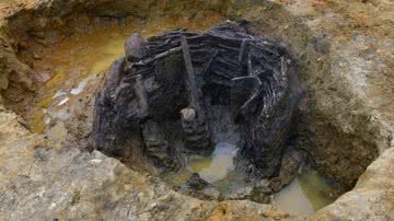 Arqueólogos descobriram um raro poço de vime romano na Inglaterra - Divulgação/Oxford Archaeology